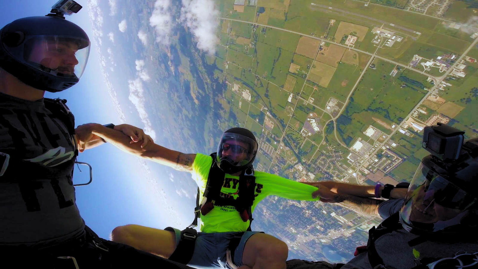 sky diving